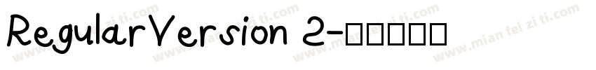 RegularVersion 2字体转换
